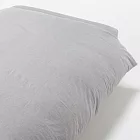 [MUJI 無印良品]柔舒水洗棉被套/S/灰色/單人