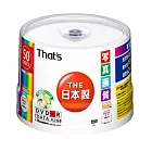『50片』That’s 太陽誘電 16X DVD-R 防水可印片