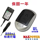 Panasonic VBN系列 DV攝影機電池充電器 快充800mA (附變壓器 / 車充線)