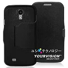 Samsung GALAXY S4 i9500 立體波紋可立式超薄磁扣皮套