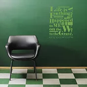《Smart Design》創意無痕壁貼◆生命箴言 四色可選草地綠