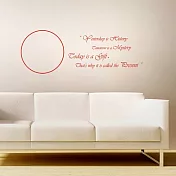 《Smart Design》創意無痕壁貼◆把握今天 四色可選驚豔紅