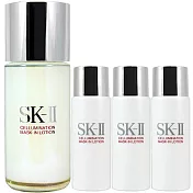 SK-Ⅱ 環采鑽白潤透晶露(100ml)送30ml*3