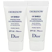 Christian Dior迪奧 雪晶靈極淨透白UV防護隔離霜SPF50PA+++(5ml)*2(珍珠白)-2014.12