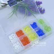 羊玩藝【五色組B-彩色隱形塑膠暗扣(手縫)  】附贈盒