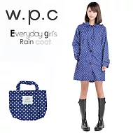 【w.p.c.】甜美水玉款。時尚雨衣/風衣(R1012)FREE亮藍