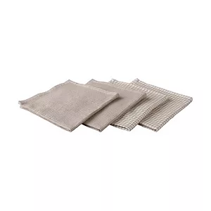 [MUJI 無印良品]蜂巢織抹布/4入/米色