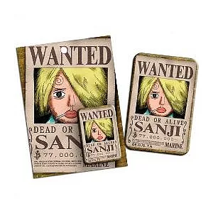 航海王C款(香吉士)-超大胸章(懸賞圖)