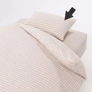 [MUJI 無印良品]新疆棉天竺粗紋枕套/100/混米10A