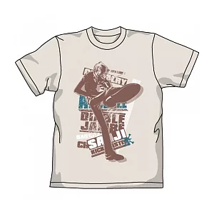 《One piece》海賊王 黑腳香吉士 造型T恤-淡米色（M）--Cospa出品