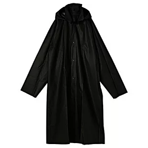 [MUJI 無印良品]可剪裁式雨衣黑色M