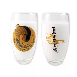 夏目友人帳A款透明玻璃圓杯(貓咪)