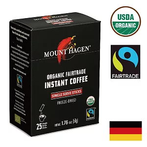 【Mount Hagen】 特選有機即溶咖啡粉隨身包(50g)