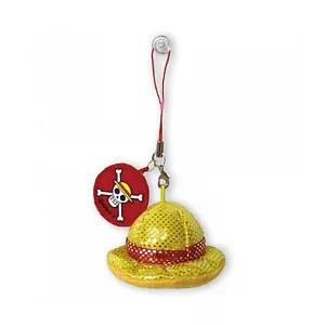 海賊王/航海王系列閃亮帽子螢幕擦吊飾。魯夫