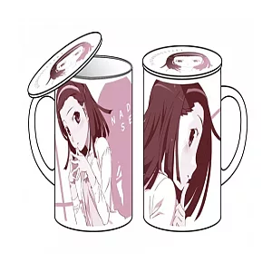 《偽物語》千石撫子馬克杯附杯蓋--Cospa出品