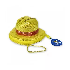 海賊王/航海王系列閃亮帽子零錢包。受傷魯夫