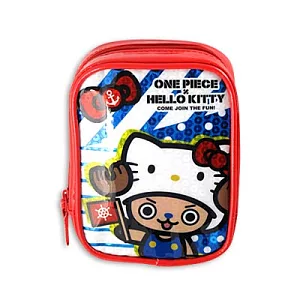 KITTY x 航海王 - KITTY帽喬巴化妝包 (紅)