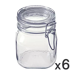 [MUJI 無印良品]碳酸玻璃密封罐(2)/6入