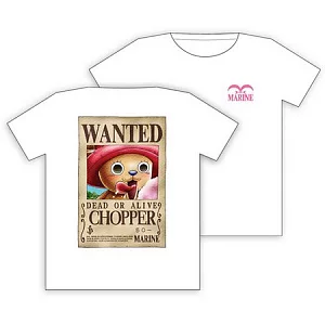 航海王-T恤(喬巴懸賞圖)M白色