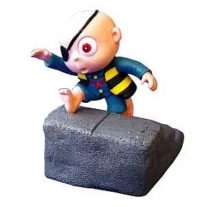 鬼太郎原著模型 光頭鬼太郎