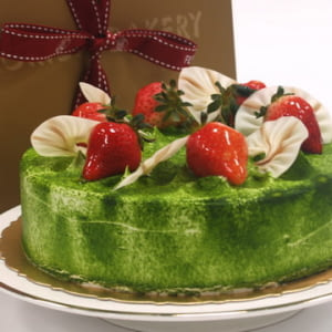 《福利麵包》抹茶紅豆慕斯