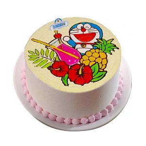 哆啦A夢-水果樂園8吋(巧克力蛋糕-巧克力卡士達餡)