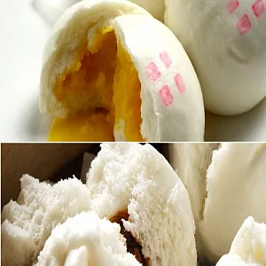 《黑貓探險隊 滿千免運費》【高記】港式大包(港式叉燒包+極品流沙包)各3入