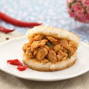 椒麻雞丁米漢堡*5顆