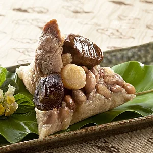 [上口美食]干貝栗子南部粽(5入)