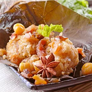 【買新鮮】金華蓮子荷葉粽x5顆組(80g±10％/顆)