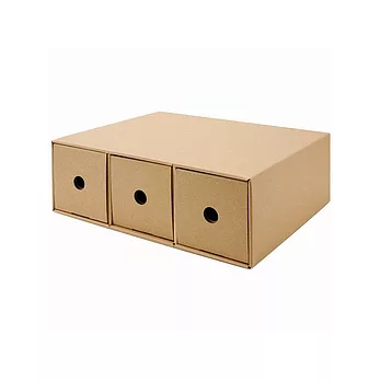 [MUJI 無印良品]厚紙板小物收納盒A4.3層