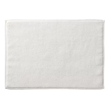 [MUJI 無印良品]落棉高密度織浴室地墊/S/柔白