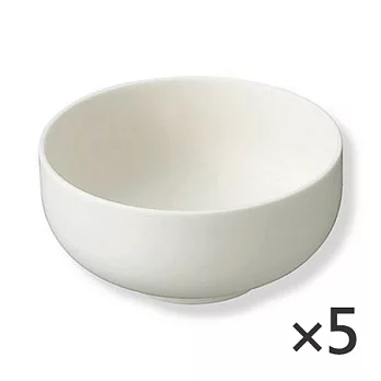 [MUJI 無印良品]米白瓷碗/中/5入