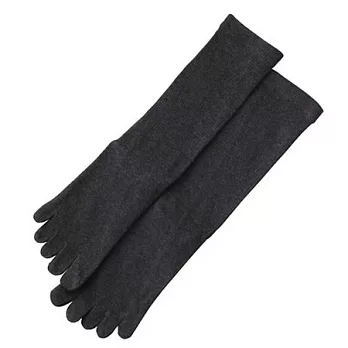 [MUJI 無印良品]男棉五指直角襪灰色