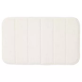 [MUJI 無印良品]可水洗低反發浴室地墊/S/柔白
