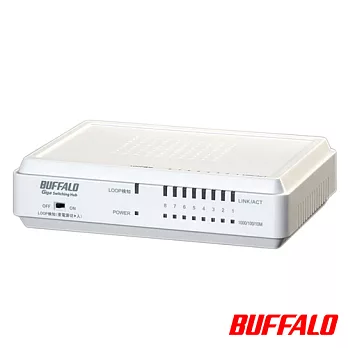 Buffalo 網路達人 8port Switching HUB白