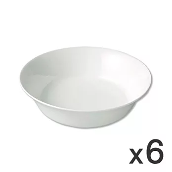 [MUJI 無印良品]骨瓷盤/深型/Φ20CM/6入