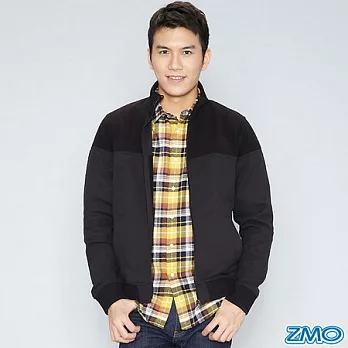 ZMO 百搭抗摺痕刷毛夾克(JF285BK)XS黑灰