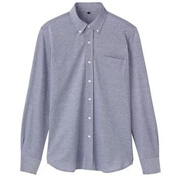 [MUJI 無印良品]男棉鹿子襯衫M深藍