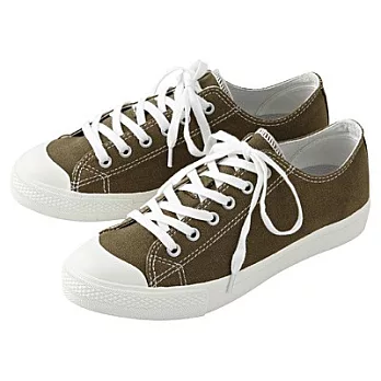 [MUJI 無印良品]棉水洗帆布鞋23卡其