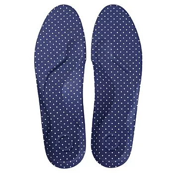 [MUJI 無印良品]棉水洗帆布鞋專用鞋墊22藍水玉