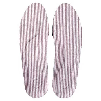 [MUJI 無印良品]棉水洗帆布鞋專用鞋墊24粉直紋