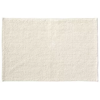 [MUJI 無印良品]印度棉鬆絨浴室地墊/M/柔白