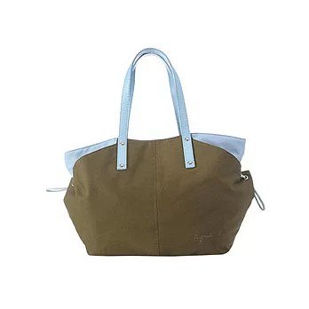 agnes b. 經典口袋大水餃包-綠+藍