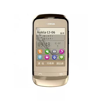 Nokia C2-06 觸控雙卡機(簡配/公司貨)_金色