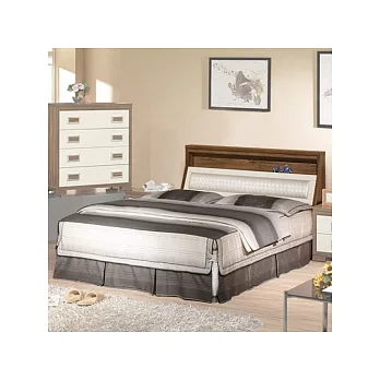 《Homelike》溫莎6尺床組(含床頭箱)-雙人加大