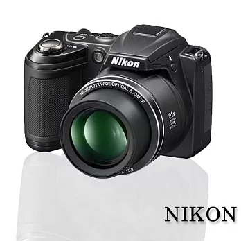 Nikon COOLPIX L310 21倍光學變焦廣角機(中文平輸) -加送SD16G+4入充電電池組+相機包+4合1讀卡機+清潔組+保護貼黑