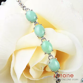 石頭記簡約風華氣質緬甸玉手鍊緬甸玉