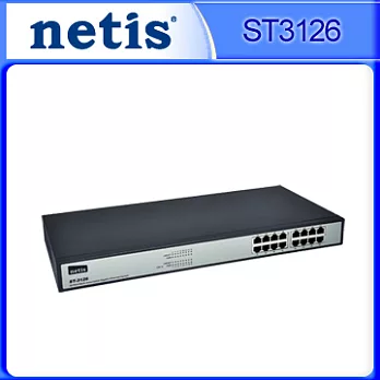 [ netis ] ST3126 16埠機架式Giga乙太網路交換器