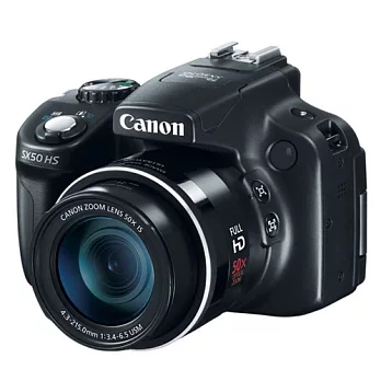 Canon SX50 HS 50倍超高變焦超廣角數位相機(中文平輸) - 加送SD32G+專用鋰電池(NB-10L)+專用相機包+外出腳架+防潮箱+強力大吹球+細毛刷+拭鏡布+硬保黑